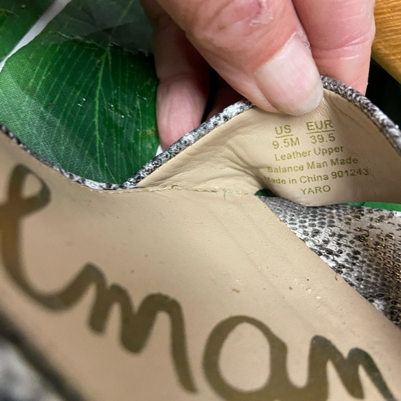 Sam Edelman Snakeprint YARO Ankle strap heels - Picture 7 of 9